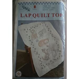 Jack Dempsey Needle Art Lap Quilt KITTY CATS Item 940 38X58 Inches NEW Sealed